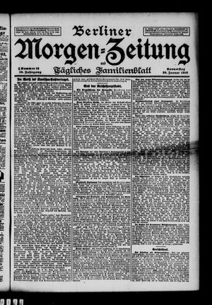 Berliner Morgenzeitung vom 20.01.1898