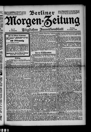 Berliner Morgen-Zeitung vom 21.01.1898