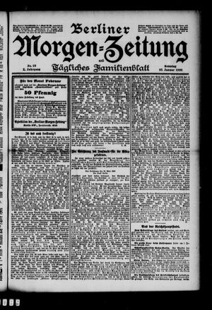 Berliner Morgenzeitung vom 23.01.1898