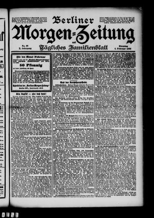 Berliner Morgenzeitung vom 01.02.1898