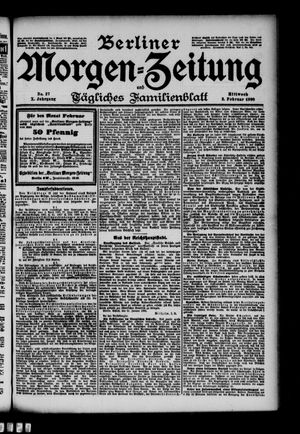 Berliner Morgenzeitung vom 02.02.1898