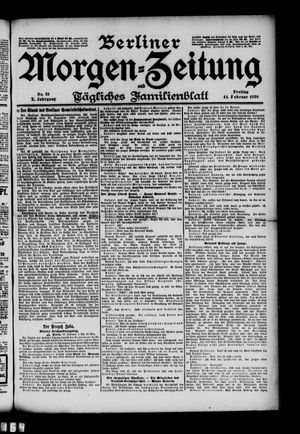 Berliner Morgenzeitung vom 11.02.1898