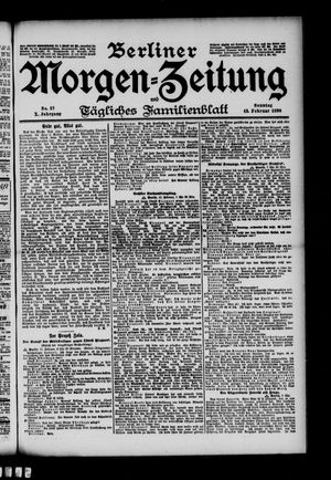 Berliner Morgenzeitung vom 13.02.1898