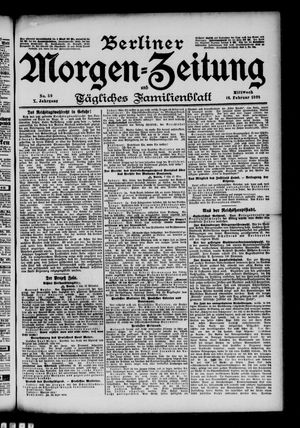 Berliner Morgenzeitung vom 16.02.1898
