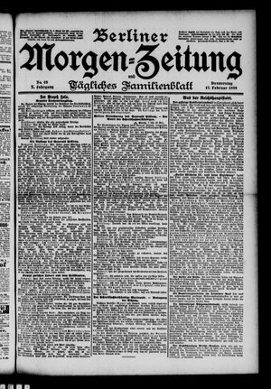Berliner Morgenzeitung on Feb 17, 1898