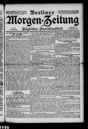 Berliner Morgenzeitung vom 19.02.1898