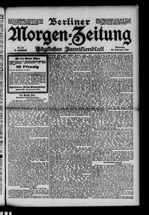 Berliner Morgenzeitung vom 22.02.1898