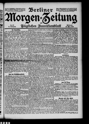 Berliner Morgen-Zeitung vom 16.03.1898
