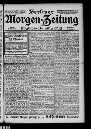 Berliner Morgenzeitung vom 17.03.1898