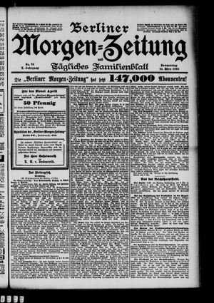 Berliner Morgenzeitung vom 24.03.1898