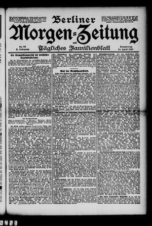 Berliner Morgenzeitung vom 14.04.1898