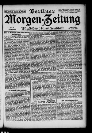 Berliner Morgenzeitung vom 16.04.1898