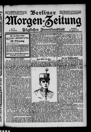 Berliner Morgenzeitung vom 24.04.1898