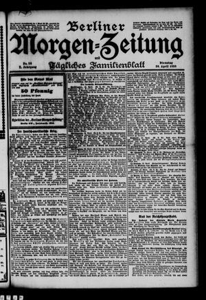Berliner Morgenzeitung vom 26.04.1898