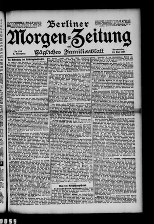 Berliner Morgenzeitung vom 12.05.1898