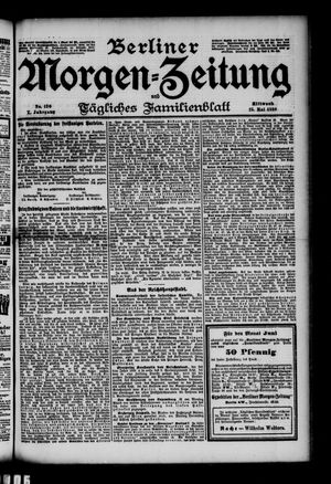 Berliner Morgen-Zeitung on May 25, 1898
