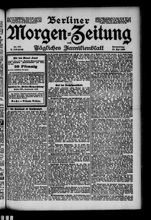 Berliner Morgenzeitung vom 26.05.1898