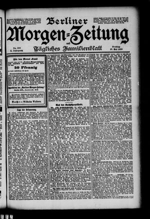 Berliner Morgenzeitung vom 27.05.1898