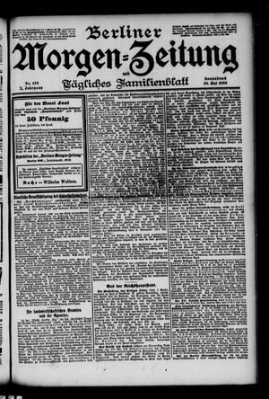Berliner Morgenzeitung vom 28.05.1898