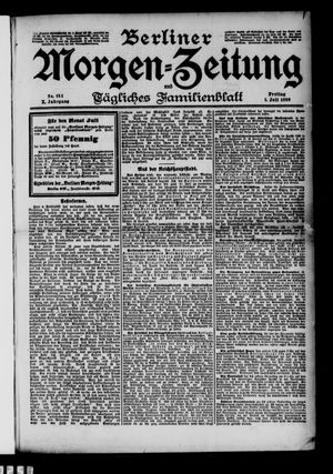 Berliner Morgen-Zeitung vom 01.07.1898