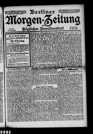 Berliner Morgen-Zeitung vom 28.07.1898