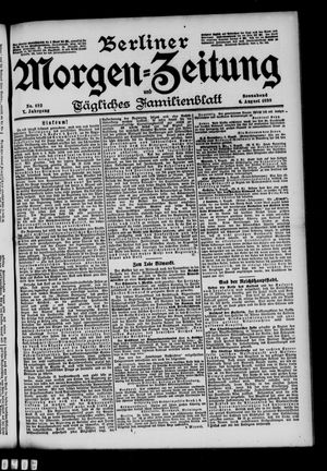 Berliner Morgen-Zeitung vom 06.08.1898