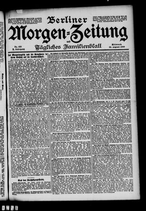 Berliner Morgen-Zeitung vom 10.08.1898