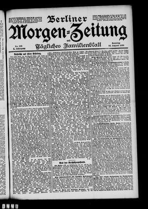 Berliner Morgen-Zeitung vom 14.08.1898