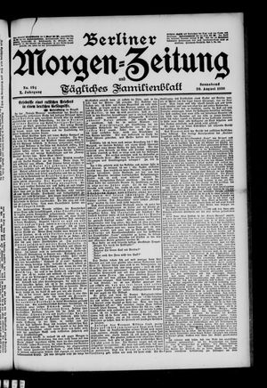 Berliner Morgen-Zeitung on Aug 20, 1898