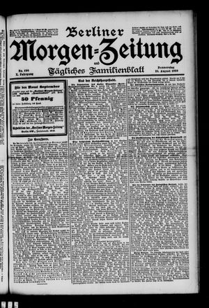 Berliner Morgen-Zeitung vom 25.08.1898