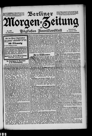 Berliner Morgen-Zeitung vom 27.08.1898