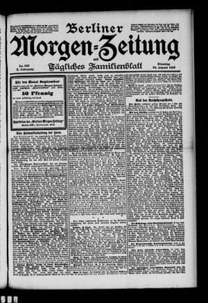 Berliner Morgen-Zeitung vom 30.08.1898