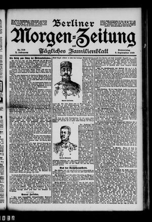Berliner Morgen-Zeitung vom 08.09.1898