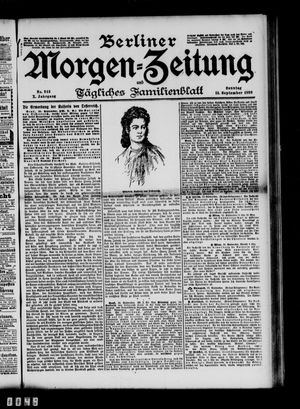 Berliner Morgen-Zeitung vom 11.09.1898