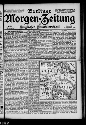 Berliner Morgen-Zeitung vom 14.09.1898