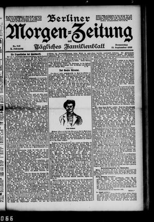 Berliner Morgen-Zeitung vom 15.09.1898