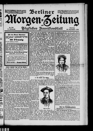 Berliner Morgen-Zeitung vom 25.09.1898