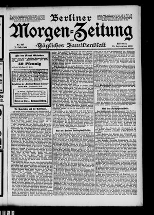 Berliner Morgen-Zeitung vom 28.09.1898