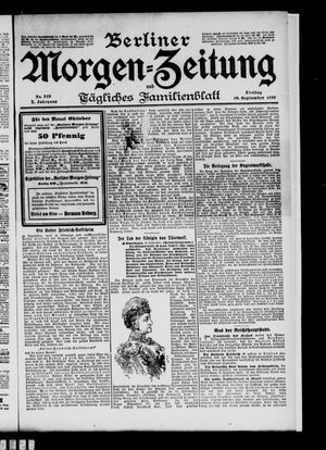 Berliner Morgen-Zeitung vom 30.09.1898