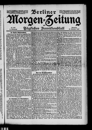Berliner Morgen-Zeitung vom 11.10.1898