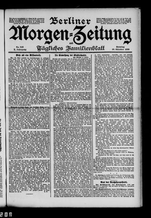 Berliner Morgen-Zeitung vom 16.10.1898