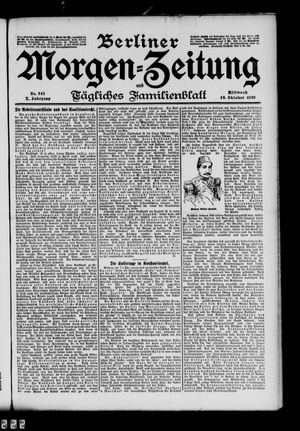 Berliner Morgen-Zeitung vom 19.10.1898