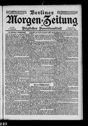 Berliner Morgen-Zeitung vom 20.10.1898