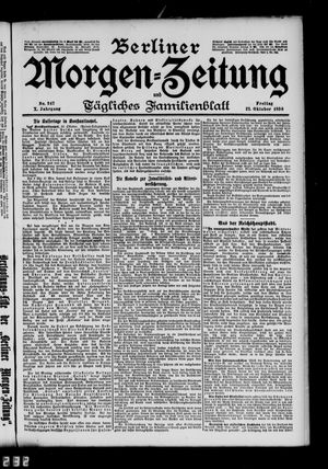 Berliner Morgen-Zeitung vom 21.10.1898