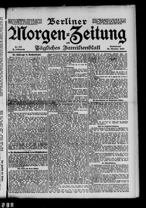 Berliner Morgen-Zeitung vom 22.10.1898