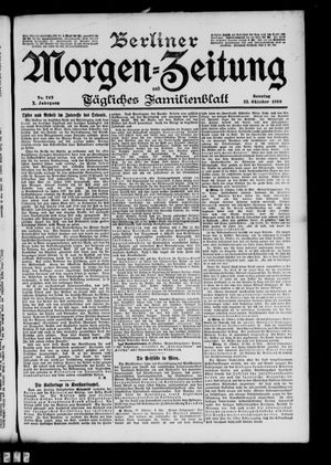Berliner Morgen-Zeitung vom 23.10.1898