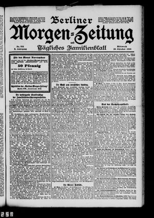 Berliner Morgen-Zeitung vom 26.10.1898