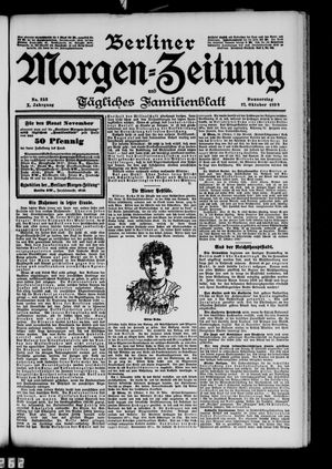 Berliner Morgen-Zeitung vom 27.10.1898