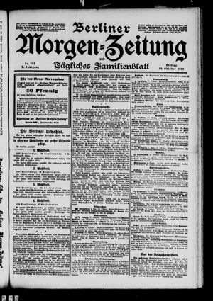 Berliner Morgen-Zeitung vom 28.10.1898