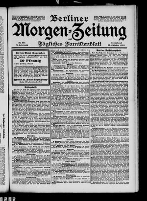 Berliner Morgen-Zeitung vom 29.10.1898